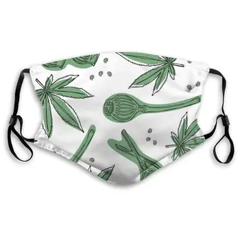 

Wild Plant with Poppy Pattern Unisex Anti-Pollution Mask Dust Mask with Filter Mask Black