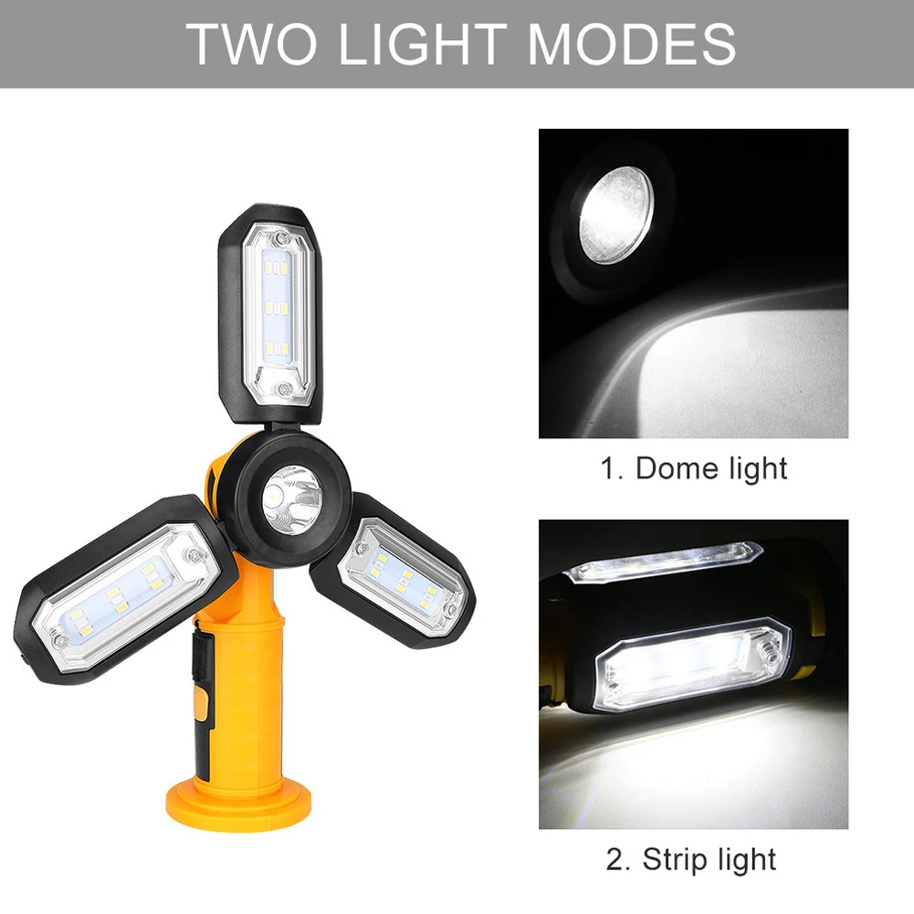 

Multifunctional Camping Light Magnetic Hook Folding LED Work Outdoor Emergency Maintenance Light Camping Light Working Light