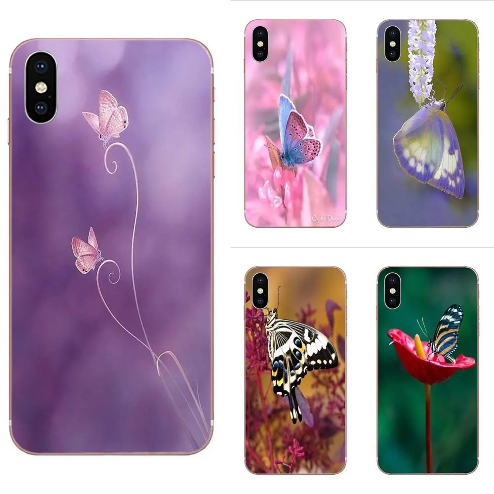 Красивые накладки-Бабочки из ТПУ Для Xiaomi CC9 CC9E Mi 3 4 4i 5 5S 6 6X 8 9 SE Play Plus Pro Lite A1 Mix 2 Note |