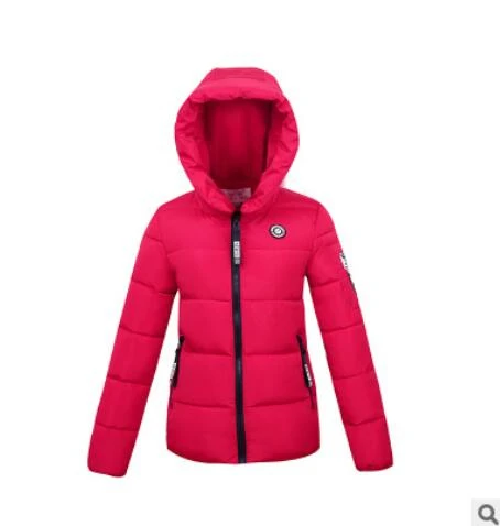 Red Новинка года; зимние теплые хлопковые женские короткие куртки с капюшоном - Цвет: Red