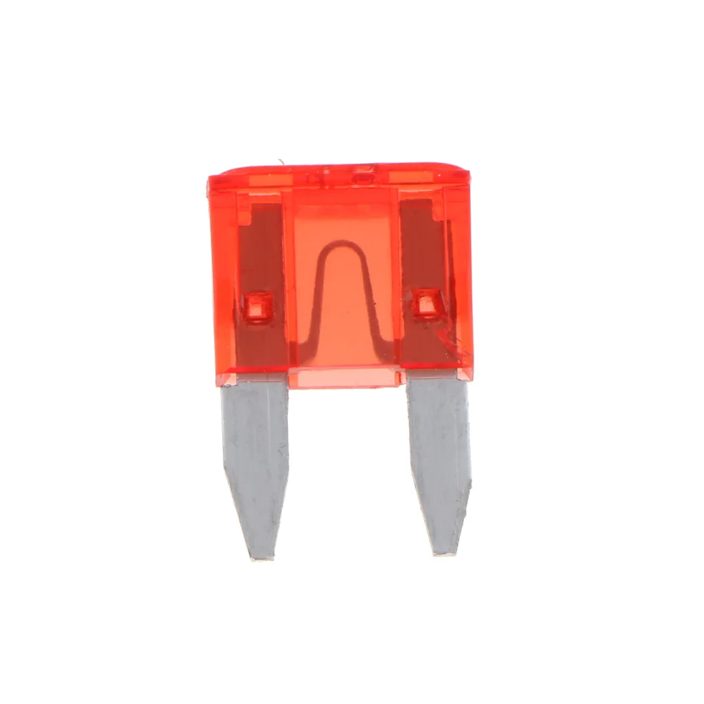 Car Fuses Kit Mini 10A Blade Fuse Red for Auto Car Truck Replacement 10 Pieces