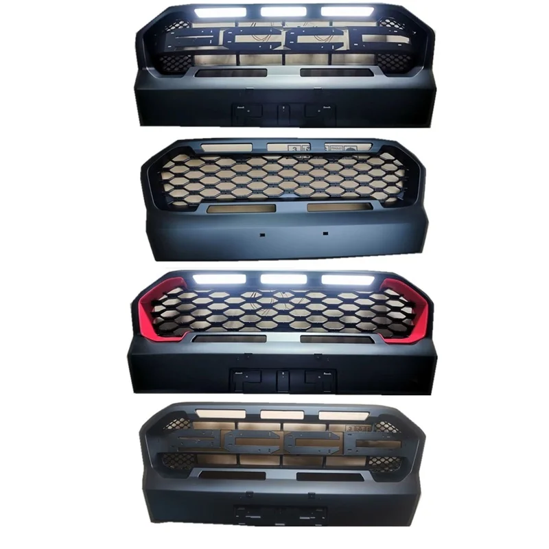 

OWN DESIGN MODIFIED FRONT MESH MASK COVER BUMPER FRONT RACING GRILL GRILLS FIT FOR RANGER T7 XLT WILDTRAK EXTERIOR PARTS 2015-17