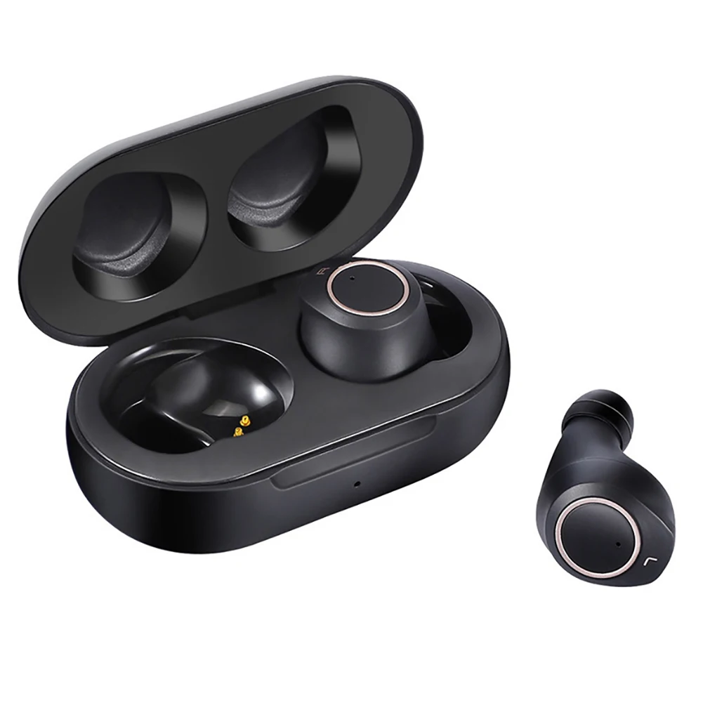 Bluetooth Wireless Touch Control Headphones Sweat proof Waterproof 9D HIFI Stereo Sounds Auto Pairing Sports Earphones