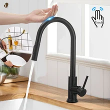 Kitchen Faucets Smart Sensor Pull-Out Hot and Cold Water Switch Mixer Tap Smart Touch Spray Tap Kitchen Convenient Sink Faucets