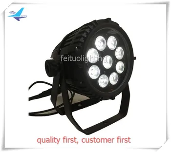 

12/lot DJ DMX Uplight 9*12W RGBWAUV 6 in 1 Battery Wireless led Par can Rechargeable waterproof