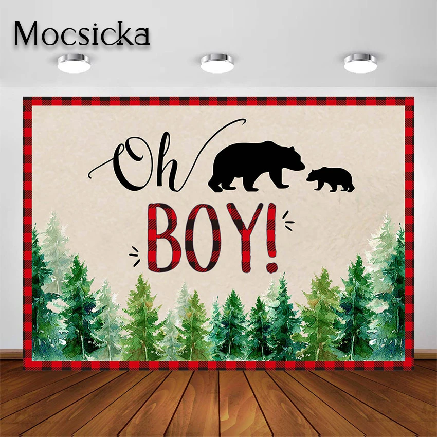 Mocsicka Oh Boy Lumberjack Baby Shower Backdrop Buffalo Plaid Rustic Wilderness Bear Mountain Lumberjack Party Background Photo Background Aliexpress Mocsicka Oh Boy Lumberjack Baby Shower Backdrop Buffalo Plaid Rustic Wilderness Bear Mountain Lumberjack Party Background Photo Background Aliexpress