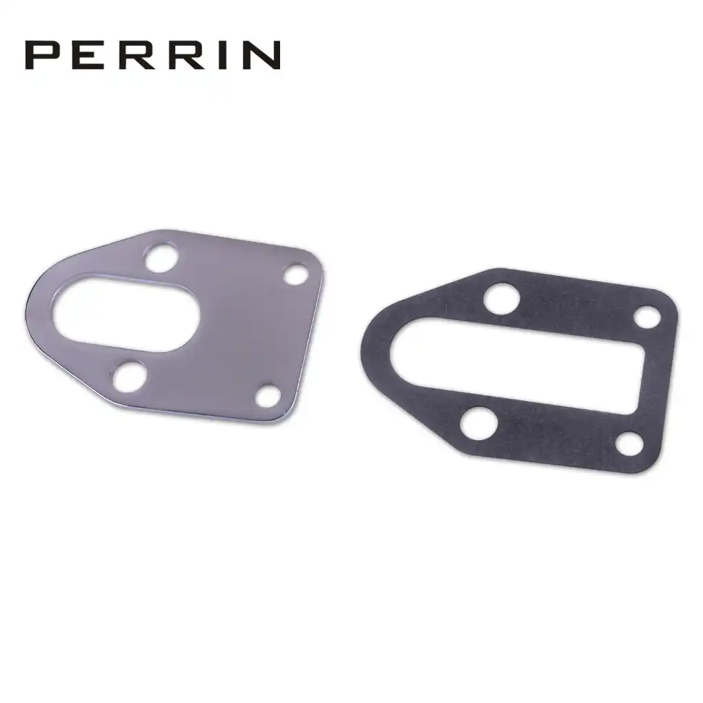 Chrome Fuel Pump Mounting Plate+Gasket For SB Chevy 283 305 327 350 383