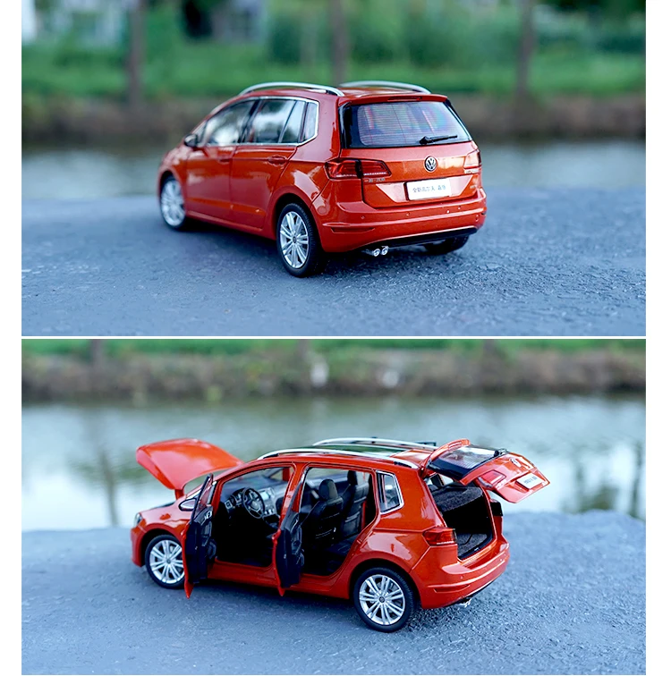 1:18 Высокая тщательная VW GOLFSportsvan сплав модель автомобиля статические металлические модельные автомобили с оригинальной коробкой