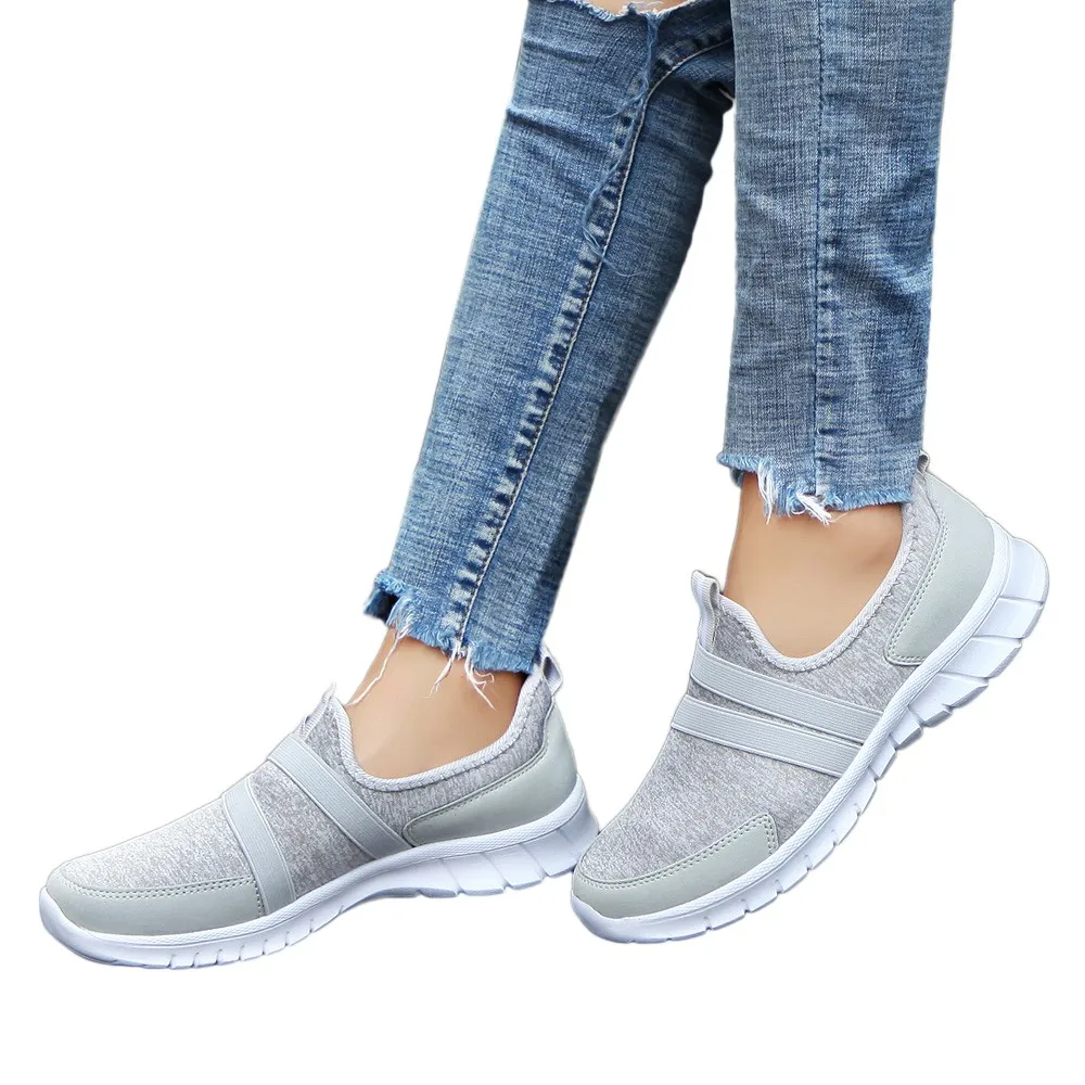 Fashion Mesh Soft Shoes Comfortable Round Head Bottom Set Foot Casual Sports Shoes Lazy Shoes leisure and personality