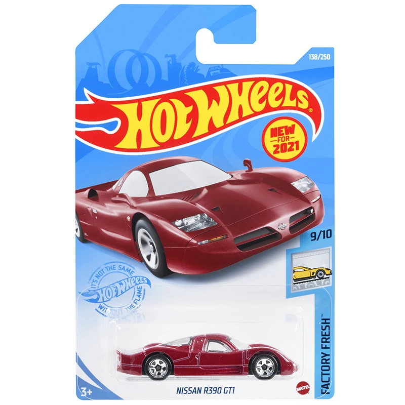 

2021-138 Hot Wheels Cars NISSAN R390 GT1 1/64 Metal Diecast Model Collection Toy Vehicles