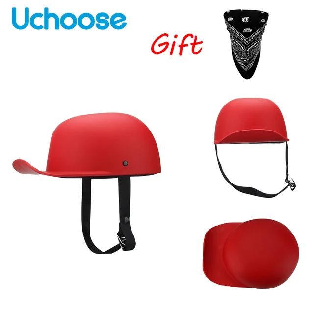 2021 Baseball Cap Helmet Motorcycle Vintage Retro Helmets Summer Open Face Scooter Cruiser Chopper Gangster DS Men Women Kid 3a