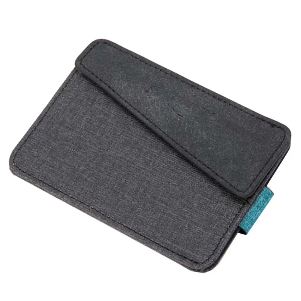 Dark Gray KUDIAN BEAR минималистичный кредитный держатель для карт, тонкий кошелек, кошелек для мужчин и женщин, чехол для автобусной карты, органайзер, карман для монет, Tarjetero, BID144, PM49 - Цвет: Dark Gray
