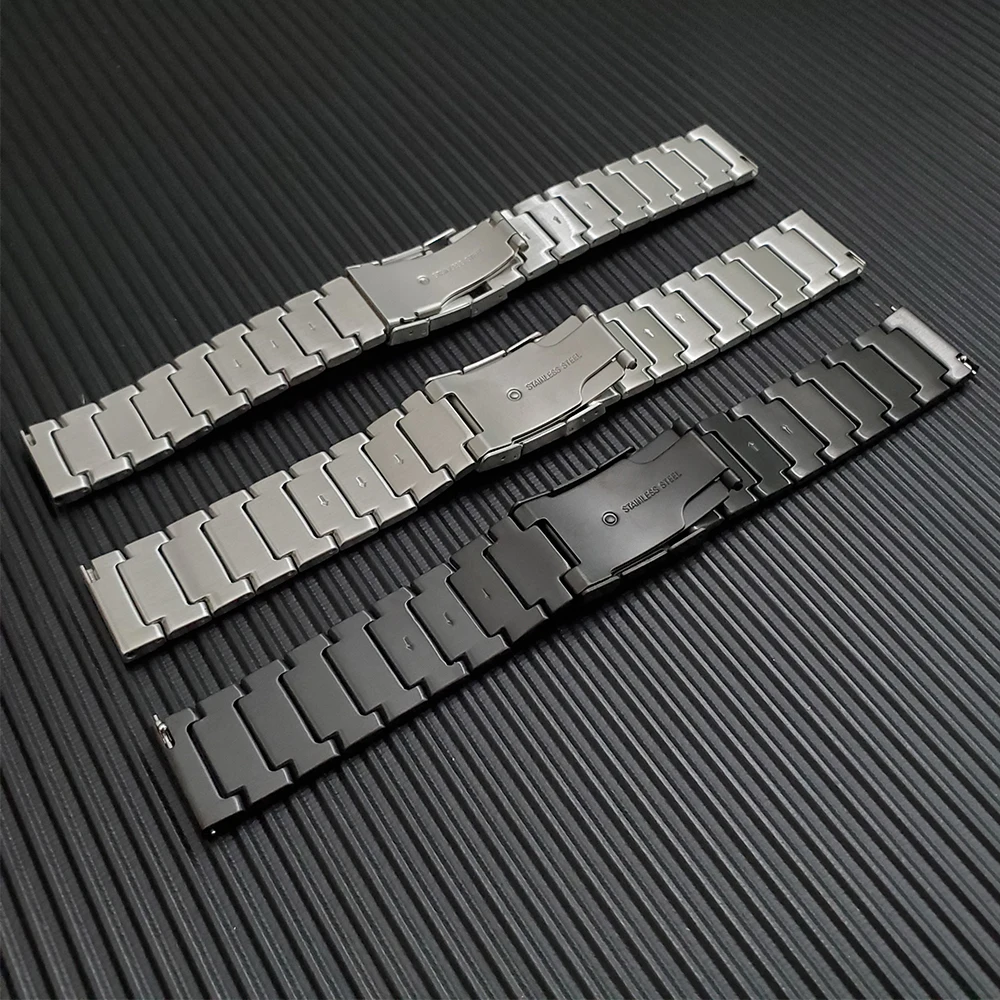 Браслет из нержавеющей стали для Xiaomi Huami Amazfit GTR 47 ремешок для часов, мм для Amazfit Stratos 3 2S металлические аксессуары для наручных часов