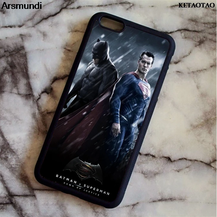 KETAOTAO Super Heros Batman VS Superman чехлы для телефонов iPhone 4 5C 5S 6 6S 7 8 Plus X Чехол Мягкий ТПУ