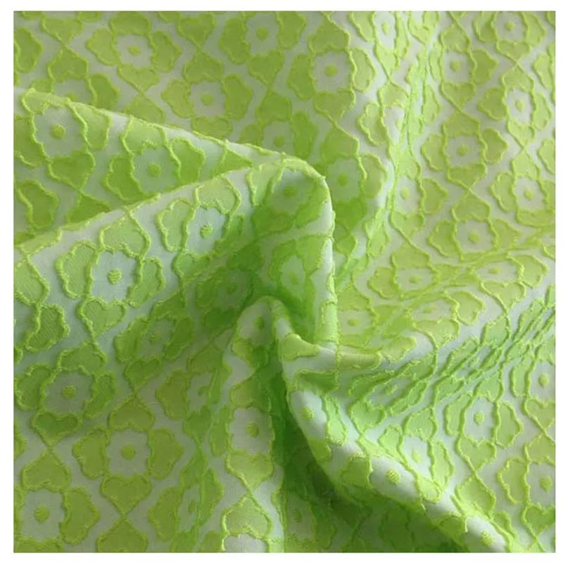

Green Jacquard Apparel Sewing Dress Fabric,Diy Tissue Brocade Suit Garment Patchwork Cloth By Yard,Width:145cm