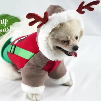 

Pet Clothes Dog Coats Coat Autumn And Winter Christmas Warm Dog Clothes Small And Medium Cats And Dogs Windproof Pet Clothes