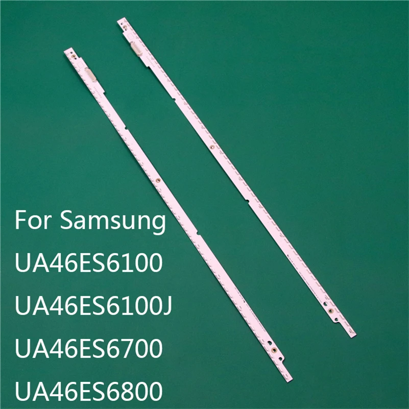 

New LED TV Illumination Part Replacement For Samsung UA46ES6100J UA46ES6700 UA46ES6800 LED Bars Backlight Strip 2 Line Rulers