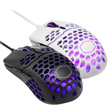 

Cooler Master Gaming Mouse With Lightweight 60G MM711 Honeycomb Shell Ultraweave Cable and RGB Accents,Pixart PMW 3389 16000 DPI