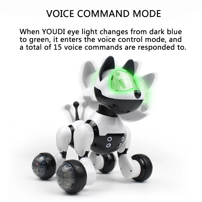 Интеллектуальная электронная машина для собак, домашних животных, голосовое управление, машина для голосового общения, детские игрушки, электронный питомец
