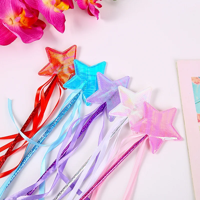 Lovely Fantasy Five-pointed Star Magic Wand Children Fairy Girl Birthday Gift Party Halloween Princess Role-playing Props | Игрушки и