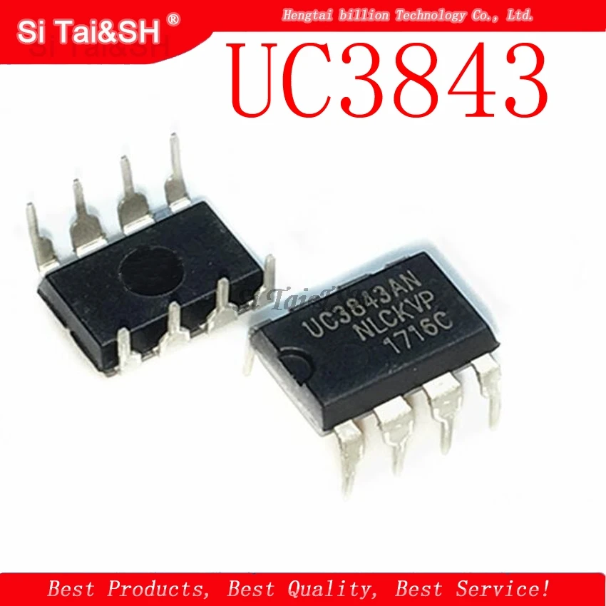 10 шт./лот UC3843 DIP8UC3843AL UC3843B UC3843BN UC3843AN KA3843 3843 DIP8