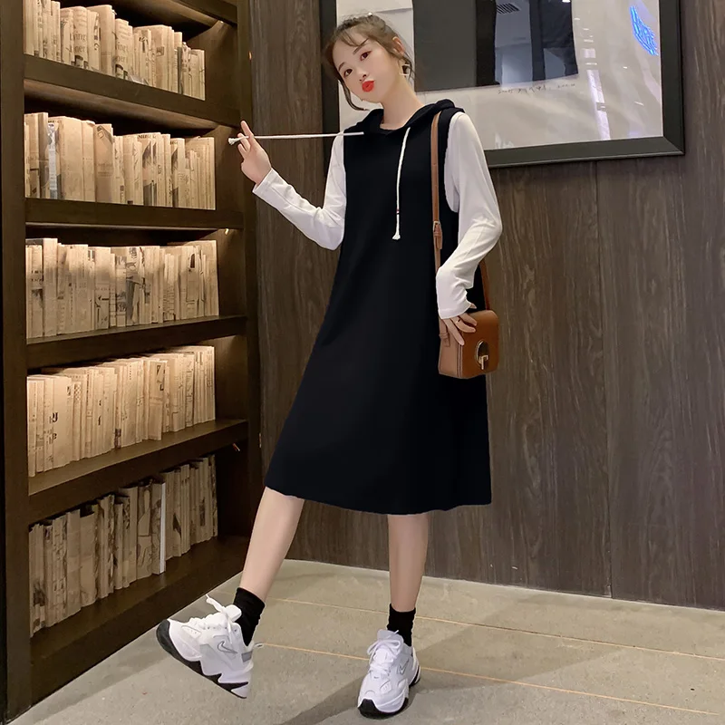 

2019 New Arrive Spring & Autumn Maternity Dress Set Woman Casual Large Size Dress Set Pregnant Woman Clothing MD-01626
