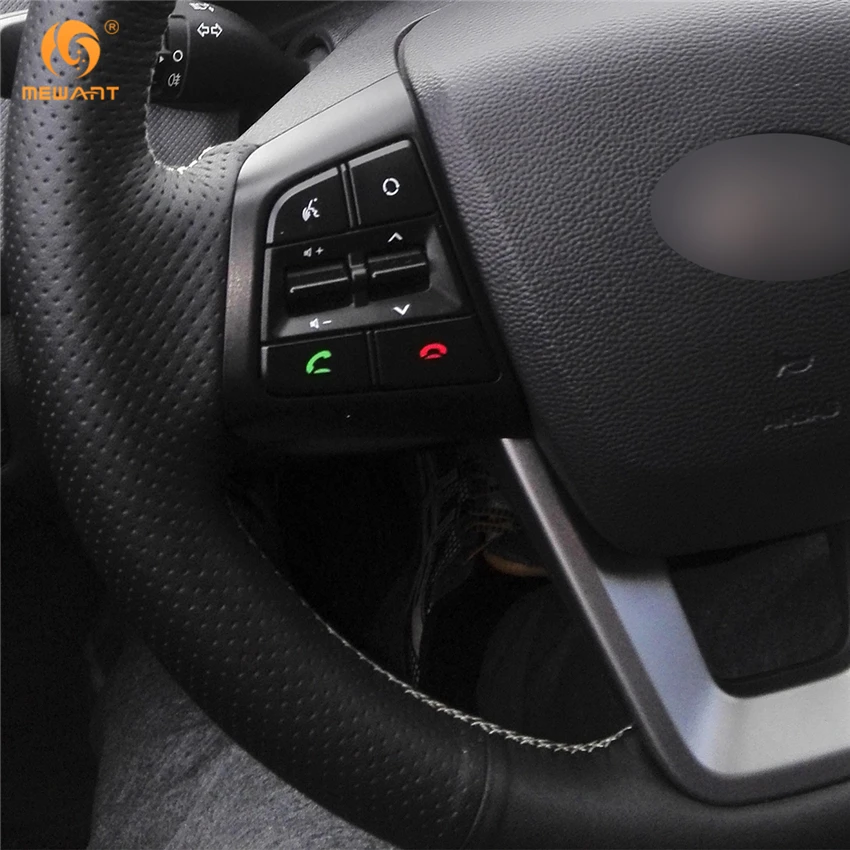 MEWANT черная натуральная кожа фотоаксессуары для Hyundai ix25 2014 2016 Creta 2017 запчасти