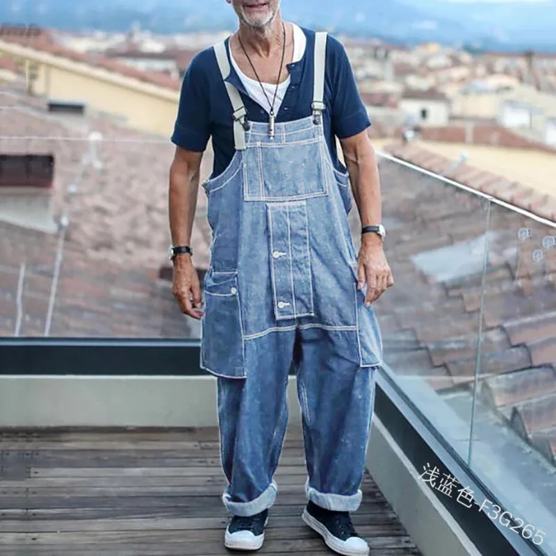 5XL Jeans Overall Longgar Ukuran Besar 