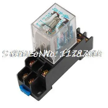 

AC 220V Coil Voltage Volt 8 Pin General Relay w Black Socket