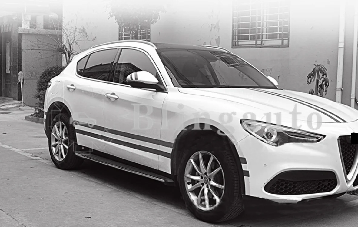 Беговая доска подходит для Alfa-Romeo Stelvio- боковой шаг nerf Бар Авто платформа защита боковой балки боковые лестницы