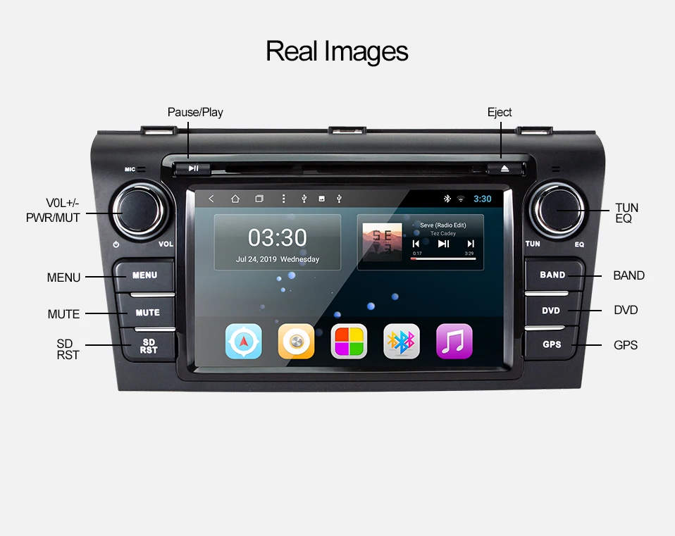 Asottu android 9,0 автомобильный dvd для Mazda 3 2004 2005 2006 2007 2008 2009 Автомобиль Радио gps навигации