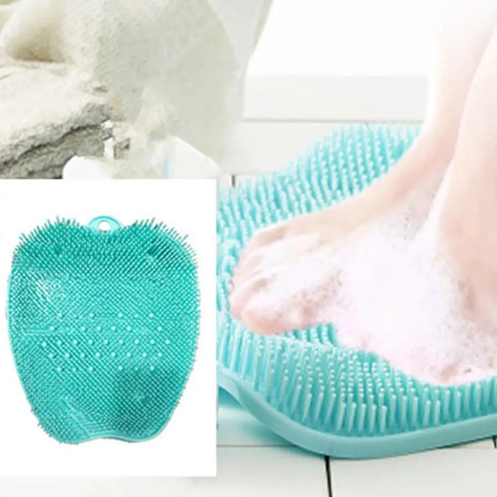 

Silica Gel Bath Shower Feet Massage Slippers Bath Shoes Brush Pumice Stone Foot Scrubber Spa Shower Feet Footbrush Massage Bath