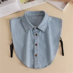 New  Cotton Women Detachable Collars Removable Fake Collars Blouse Tops Half Shirt Vestido Faux Cols False Collar Nep Kraagie