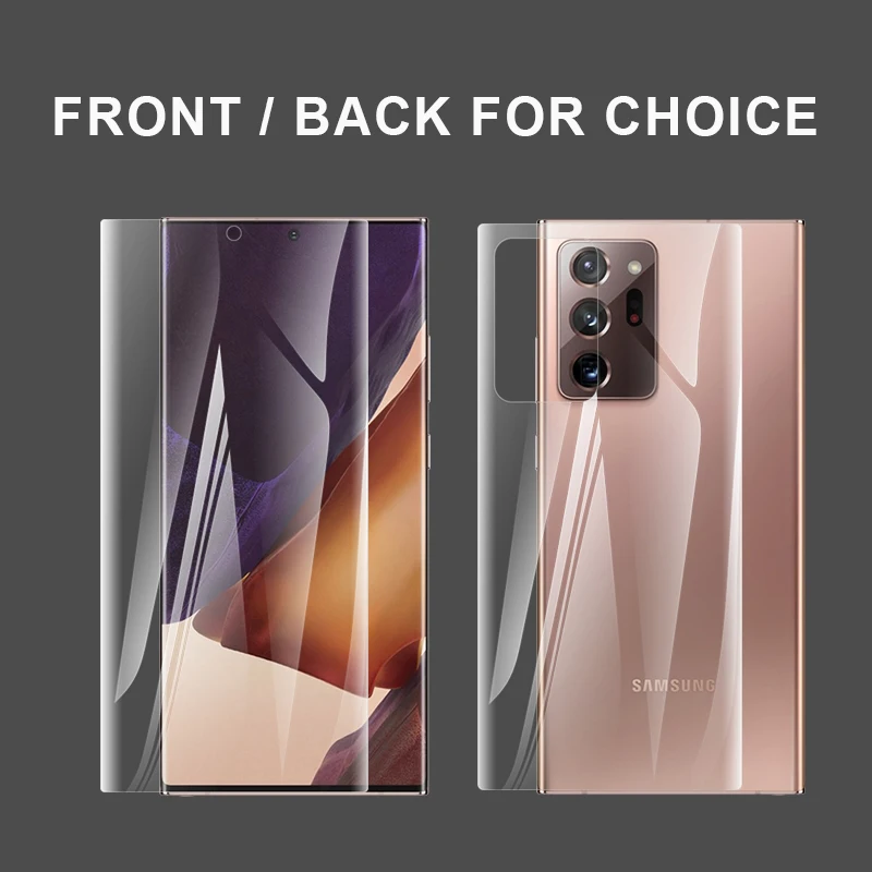 Hydrogel Gel Screen Protector and Back Protective Film