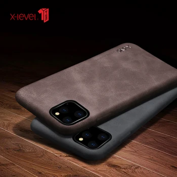 

X-Level Leather Case For iPhone 11 Pro Max Luxury Ultra Light Retro Back Phone Cover For iPhone 11 Pro Case Coque iPhone11