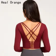 Спортивный бюстгальтер, женские рубашки с длинным рукавом, женские рубашки для тренировок, Женские топы для фитнеса, укороченный топ для тренировок, сексуальная одежда, рубашки с открытой спиной