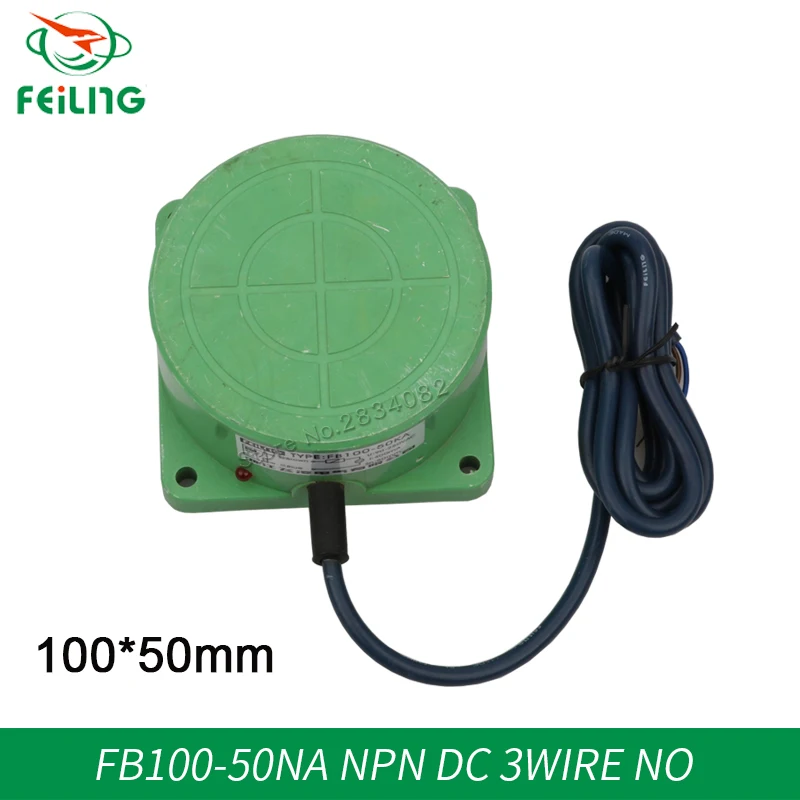 

IP67 Proximity Switch DC6-36V AC90-250V 3 2 wire NO NC NPN PNP 50mm distance measuring Inductive sensor FB100-50NA