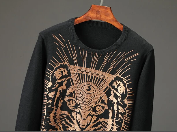 New Fashion Men Sweater Streetwear Casual Slim Fit Male Clothing Long Sleeve Knitted Pullovers Winter Thick O-Neck