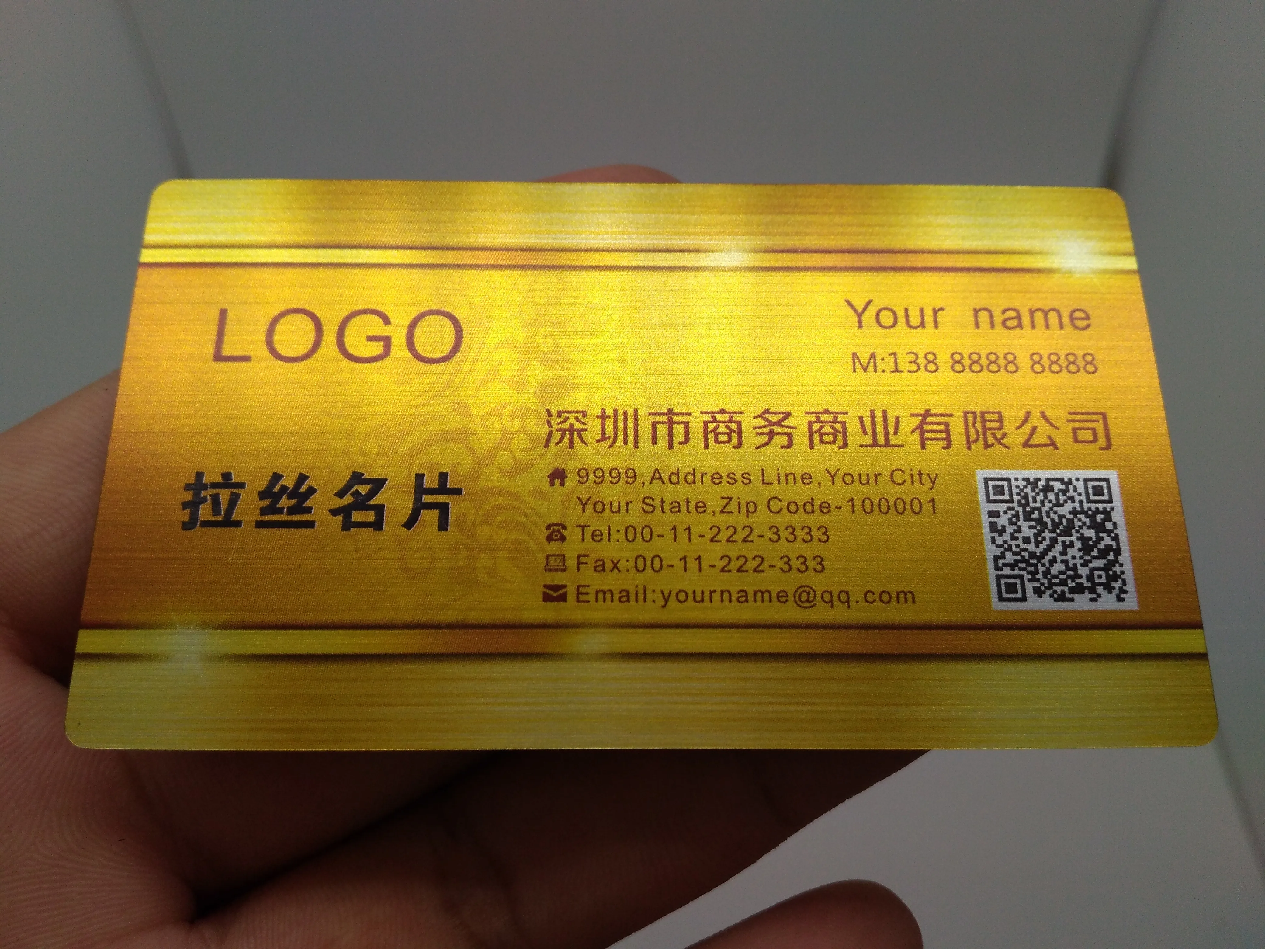 

PVC name card printring custom