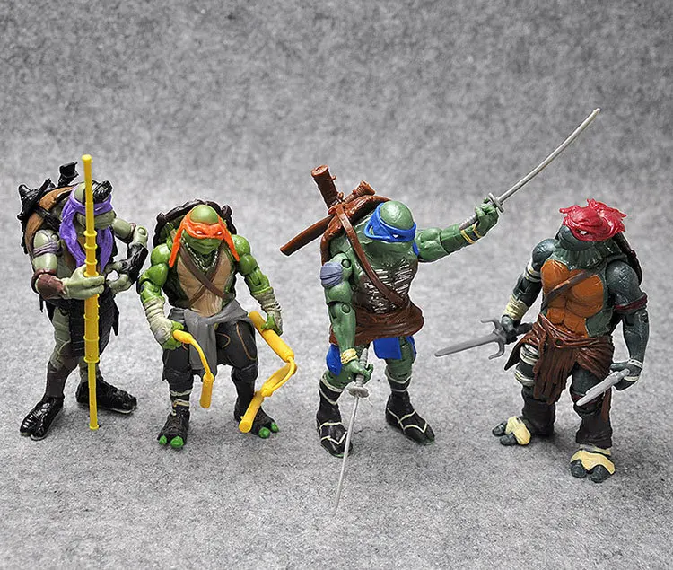 Hasbro 4 шт./лот Черепашки Ниндзя подвижные игрушки Коллекционные Подарочные