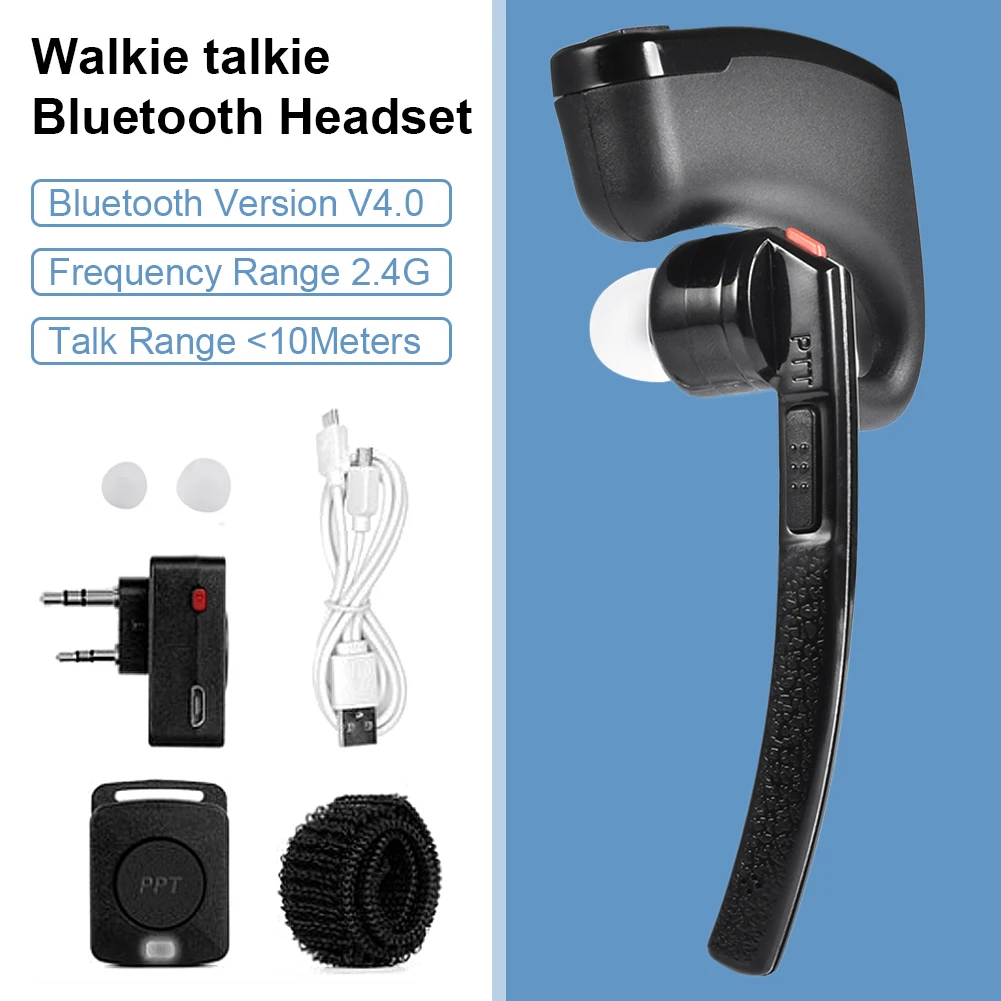 

Wireless Bluetooth Headset K-connection Hand Headset Automatic Pairing In-ear Earbud Walkie Talkie Radio Bluetooth Headphone Ear