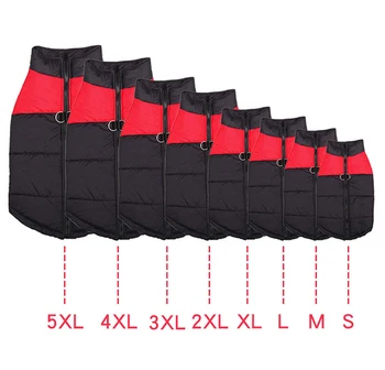 

Winter Warm Pet Vest Jacket Big Dog Clothes Waterproof Dog Coat Clothes For Large Dog Bulldog Golden Retriever Labrador Clothing