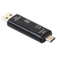 Все в одном дизайне USB C Combo Hub, 5 в 1 type-C/Micro USB/USB2.0/USB3.0 адаптер с кардридером для SD/TF