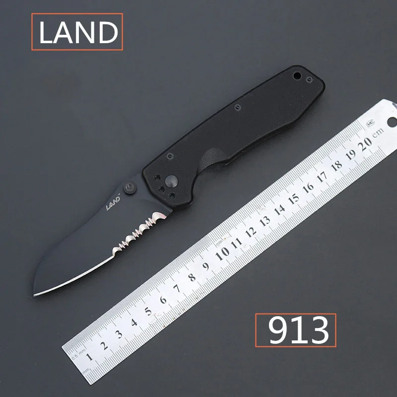 LAND 913 высокое качество из нержавеющей стали карманный зажим для ремня складной