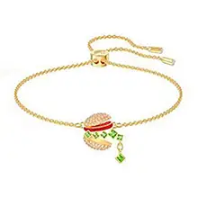 Популярные аксессуары игривая подвеска в форме гамбургера браслет набор милая цепочка на запястье поп стиль