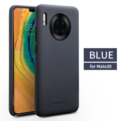 QIALINO Роскошный ультра легкий чехол из натуральной кожи для huawei mate 30 Pro, модный тонкий чехол для huawei mate 30, три цвета - Цвет: For Mate 30