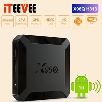 

X96Q Android 10.0 TV Box Allwinner H313 Quad Core Support 4K 3D Voice Control Set Top Box 2GB Media Player X96 Mini Smart TV Box