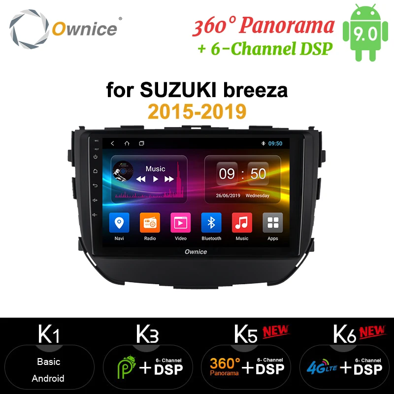 Ownice DSP 9&quot 2 din Android 9.0 Car Radio Stereo For SUZUKI Vitara Breeza 2015 - 2019 DVD GPS player DVR 360 Panorama | Автомобили и