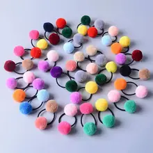 Милая пушистая модная Ультра-эластичная повязка для головы для девочек в Корейском стиле, Детская повязка для волос, маленькие аксессуары для волос, повязка для волос