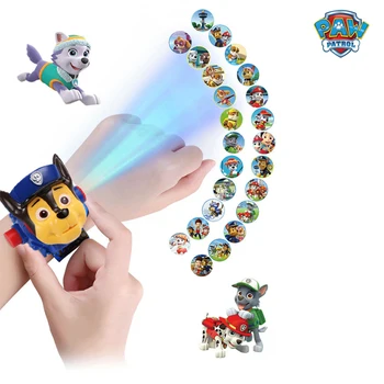 

Paw patrol Toy patrulla Canina Digital Watch Projection 24 Style Cartoon patterns Time Clock Action Toy Children Birthday Gift